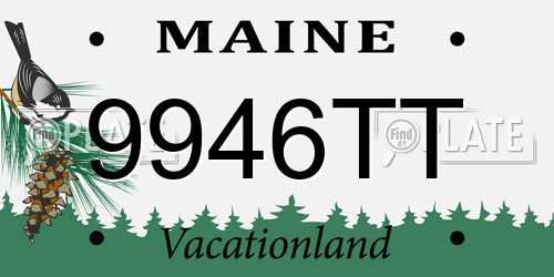 9946TT Maine License Plate