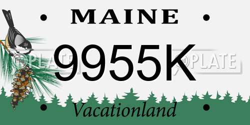 9955K Maine License Plate