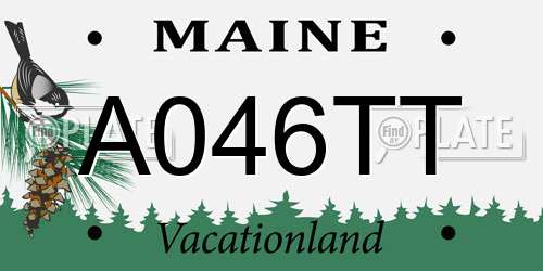 A046TT Maine License Plate