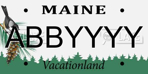 ABBYYYY Maine License Plate
