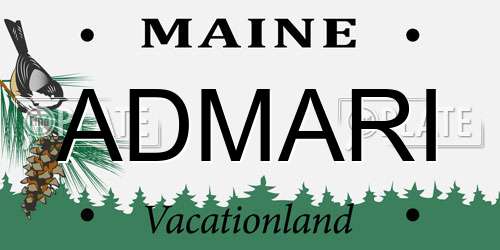 ADMARI Maine License Plate