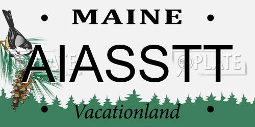 AIASSTT Maine License Plate