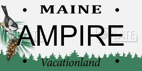 AMPIRE Maine License Plate