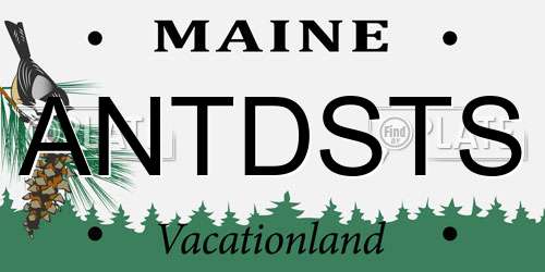 ANTDSTS Maine License Plate