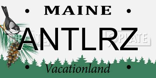 ANTLRZ Maine License Plate