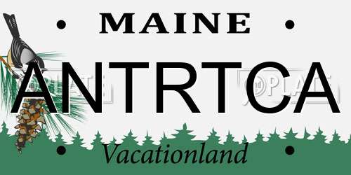 ANTRTCA Maine License Plate
