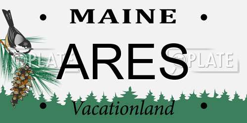 ARES Maine License Plate