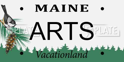 ARTS Maine License Plate