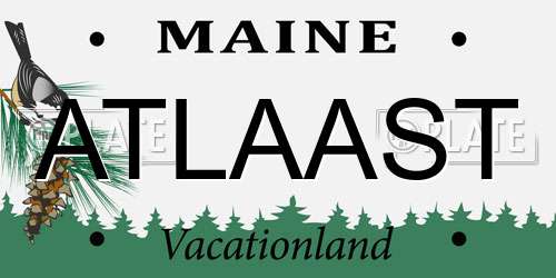 ATLAAST Maine License Plate