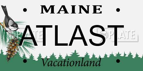 ATLAST Maine License Plate