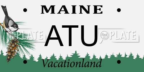 ATU Maine License Plate