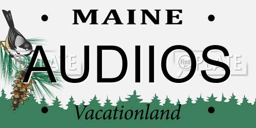 AUDIIOS Maine License Plate