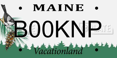 B00KNP Maine License Plate