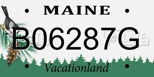 B06287G Maine License Plate