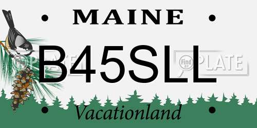 B45SLL Maine License Plate
