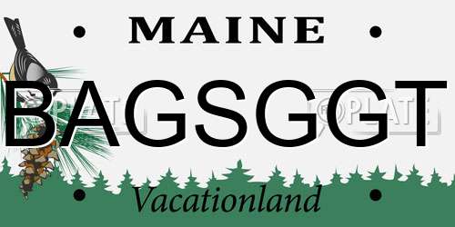 BAGSGGT Maine License Plate