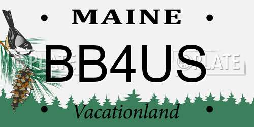 BB4US Maine License Plate