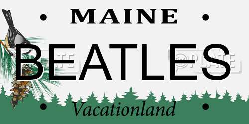 BEATLES Maine License Plate