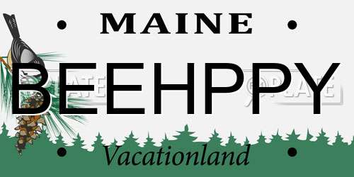 BEEHPPY Maine License Plate