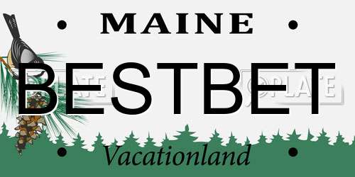 BESTBET Maine License Plate