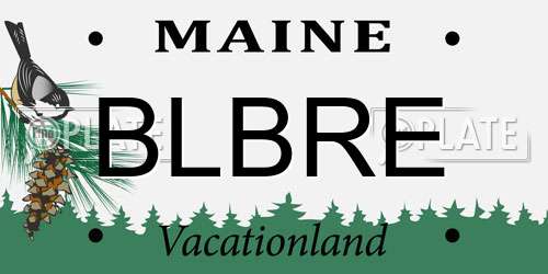 BLBRE Maine License Plate