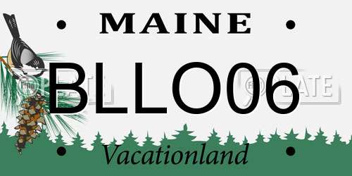 BLLO06 Maine License Plate