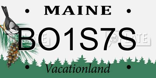 BO1S7S Maine License Plate