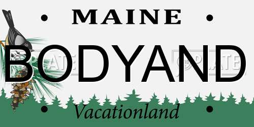 BODYAND Maine License Plate