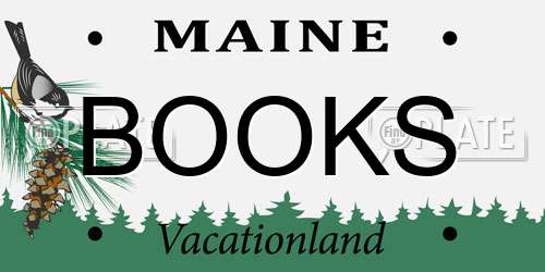 BOOKS Maine License Plate