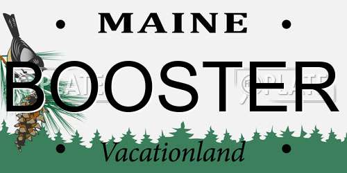 BOOSTER Maine License Plate