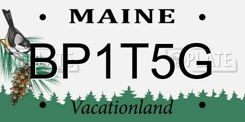 BP1T5G Maine License Plate