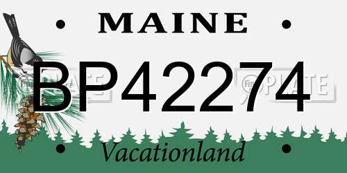 BP42274 Maine License Plate
