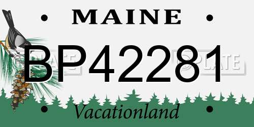 BP42281 Maine License Plate