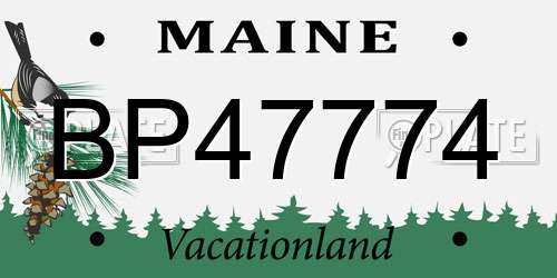 BP47774 Maine License Plate