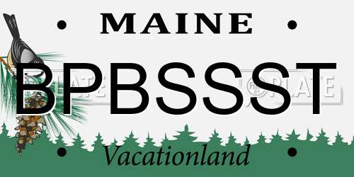 BPBSSST Maine License Plate