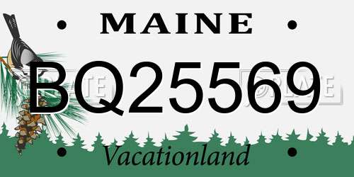 BQ25569 Maine License Plate