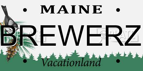 BREWERZ Maine License Plate