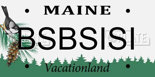 BSBSISI Maine License Plate