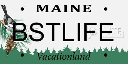 BSTLIFE Maine License Plate