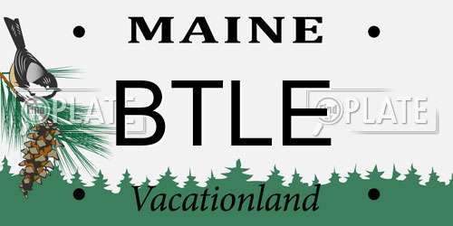BTLE Maine License Plate