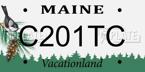 C201TC Maine License Plate