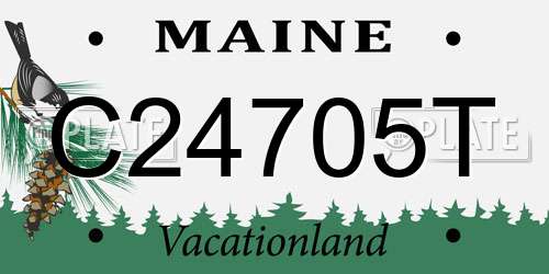 C24705T Maine License Plate
