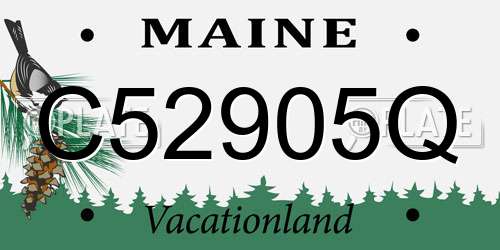 C52905Q Maine License Plate