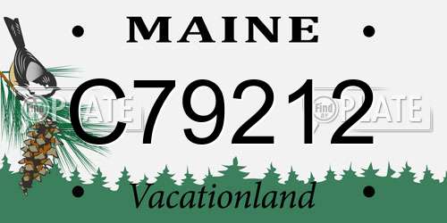 C79212 Maine License Plate