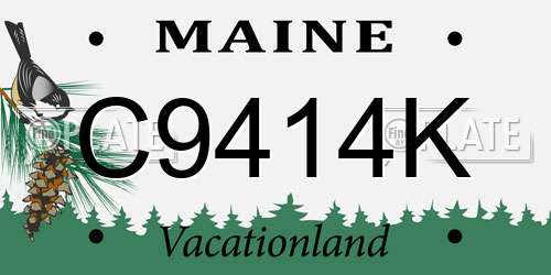 C9414K Maine License Plate