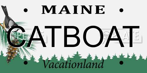 CATBOAT Maine License Plate