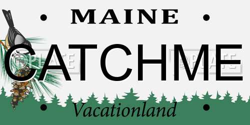 CATCHME Maine License Plate