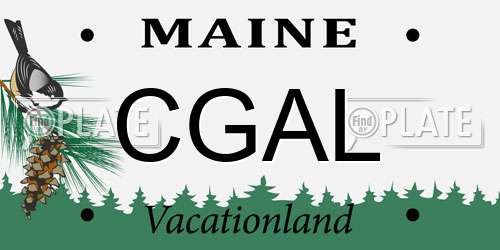 CGAL Maine License Plate
