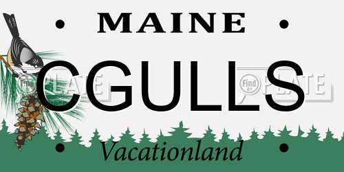 CGULLS Maine License Plate
