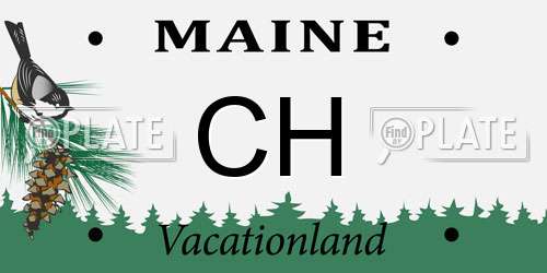CH Maine License Plate
